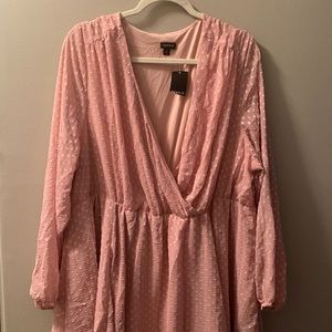 Torrid Swiss dot long sleeve dress